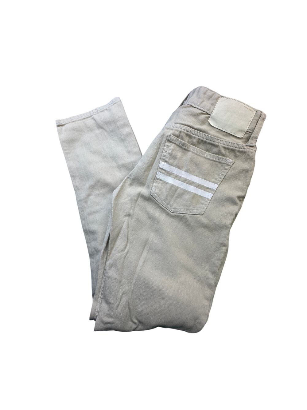 Five Four Slim Distressed Jeans Beige Cotton Blend Casual Streetwear Men 30 x 30